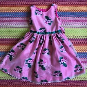 Girls Size 6 Floral Embroidered Dress